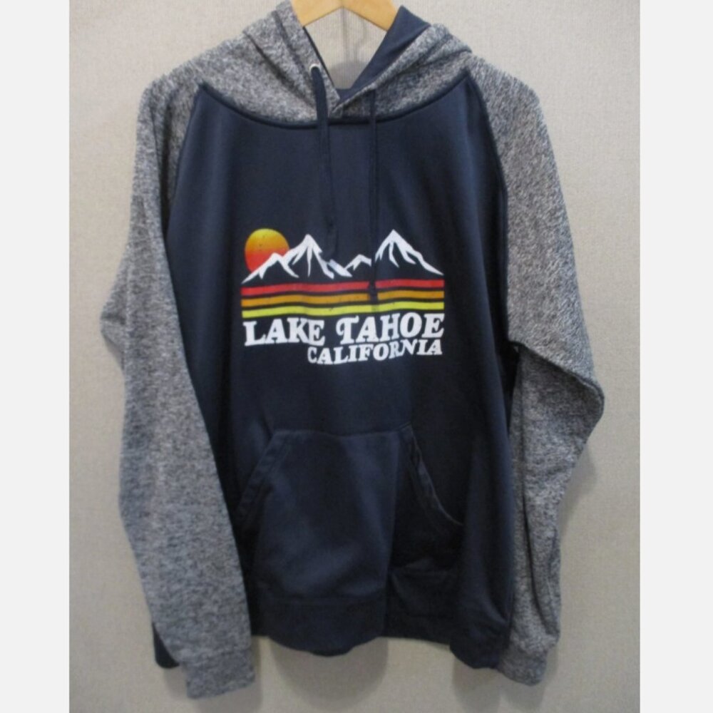 isaacs designs raglan hoodie Lake Tahoe Size 2XL